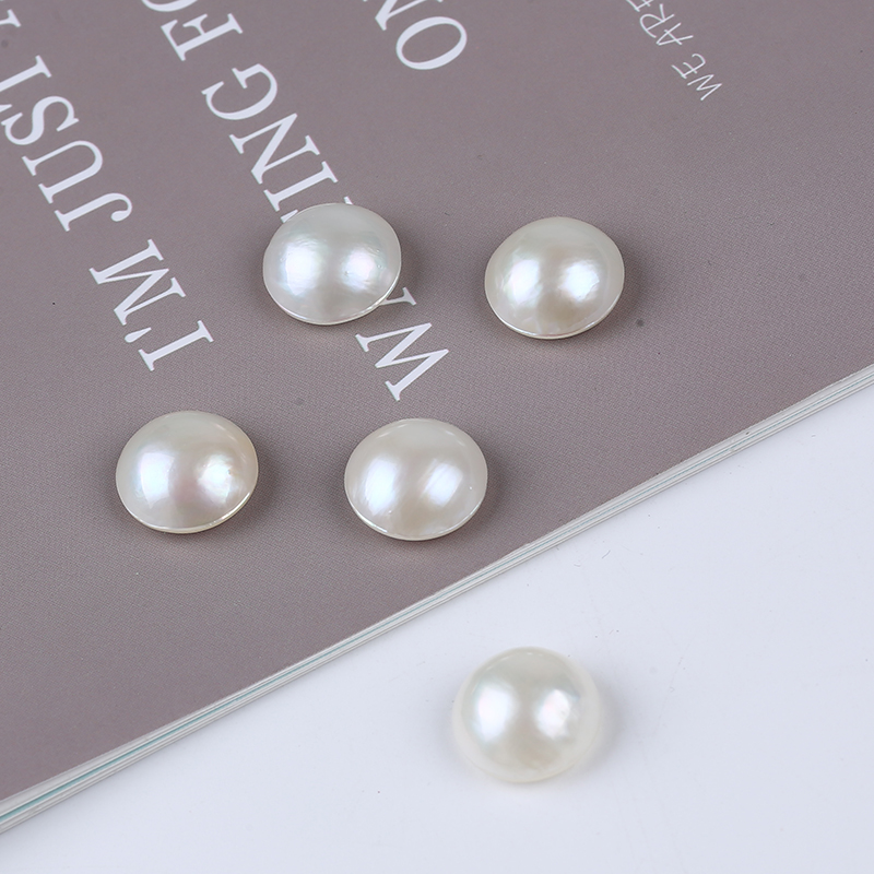15-16mm Natural White Color Sea Water Pearl Mabe Pearl for DIY Inlay Jewelry