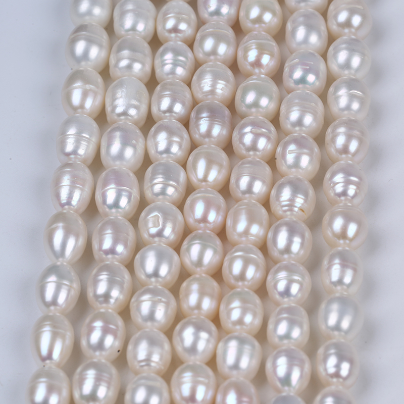 10-11mm Big Size Rice Pearl for White Drop Earrings