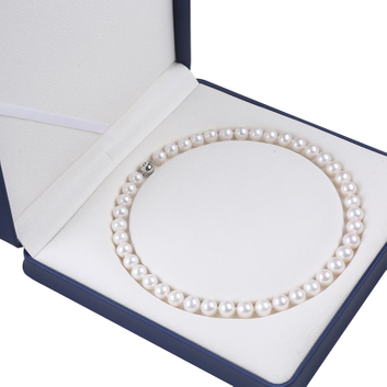Classic High Qualtiy Natural Freshwater Round Pearl Necklace for Festival Gift