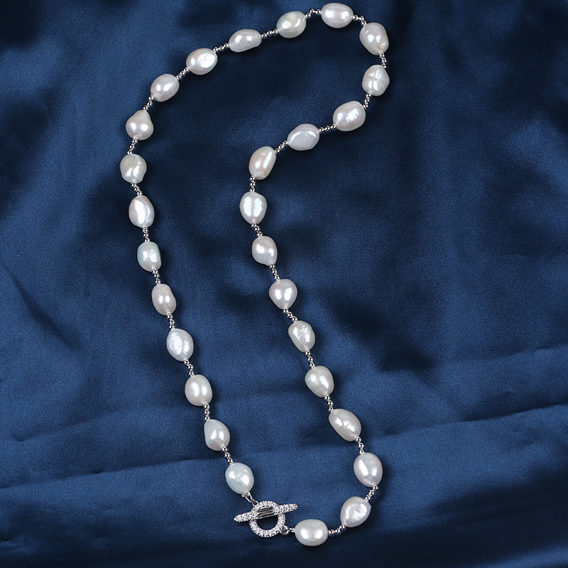 white color necklace