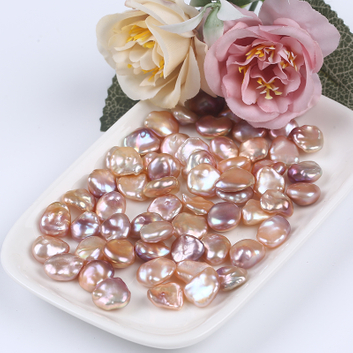 Natural Pink Purple Color Keshi Pearl Loose Bead for Jewelry Design