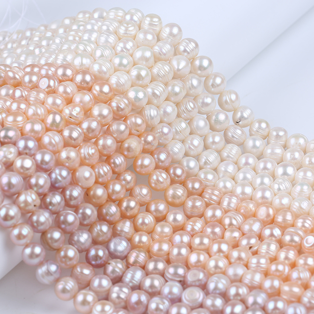 Wholesale 10-11mm Big Size Freshwater Potato Pearl Strand for Necklace