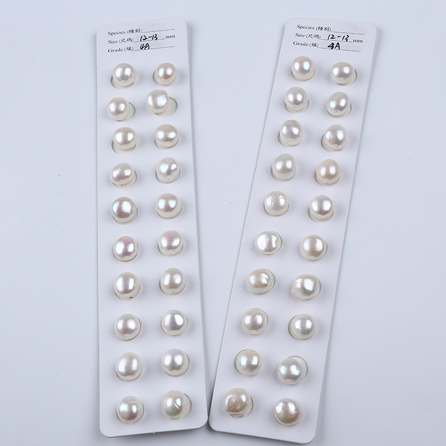 White Color Baroque Pearl Matching Beads for Earring