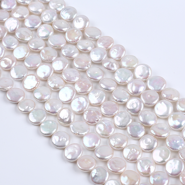 Factory Wholesale 12-13mm 5A Top Quality Coin Pearl Strand