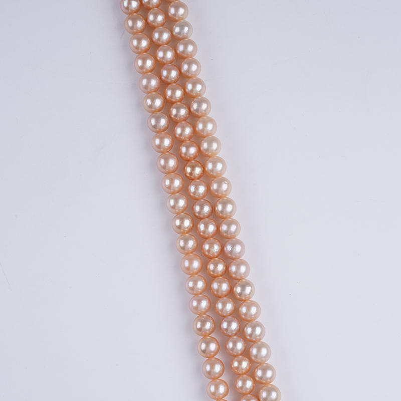 Natural Freshwater Pearl Wholesale 8-8.5 TOP Quality Round Pearl Necklace
