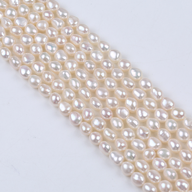 High Quality with High Luser Fine Baroque Pearl Chain for Necklace