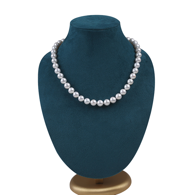 Classic High Qualtiy Natural Freshwater Round Pearl Necklace for Festival Gift