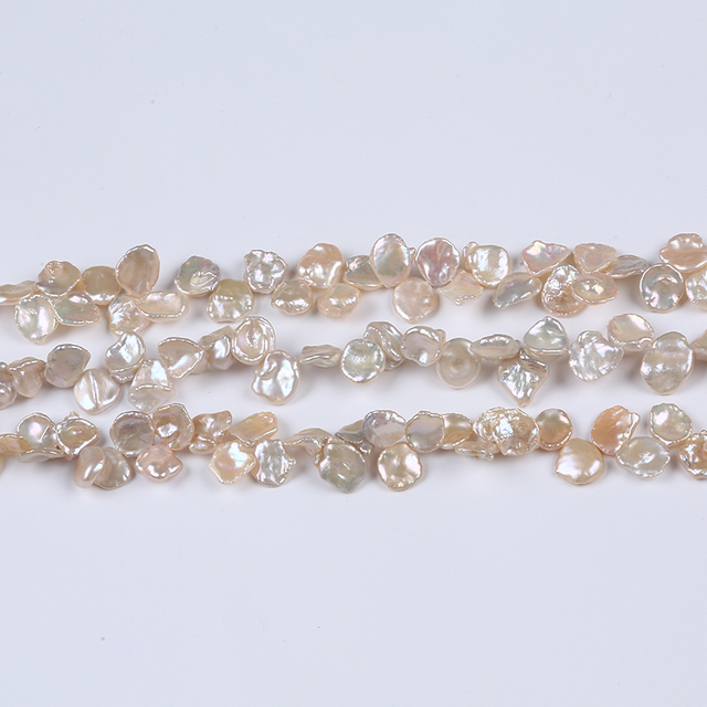 12-13mm AAA Grade Petal Shape Keshi Pearl Strand for Jewelry Design