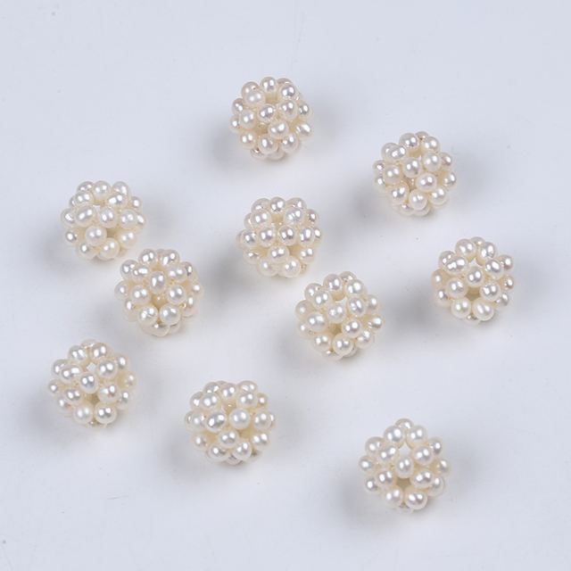 Handmade Colorful Jewerly Craft Pearl Flower Ball for Earrings