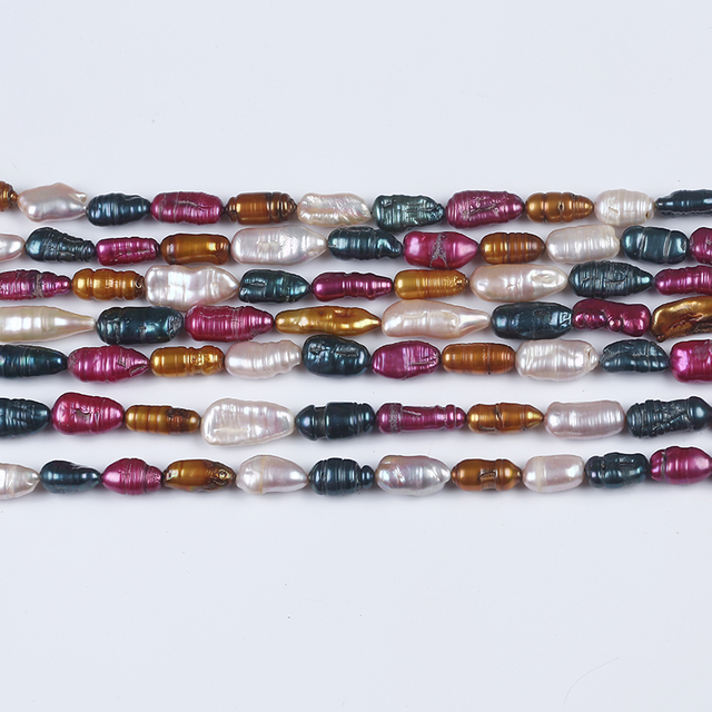 The Cultured Freshwater Pearl Biwa Pearl Multi Color for Necklace