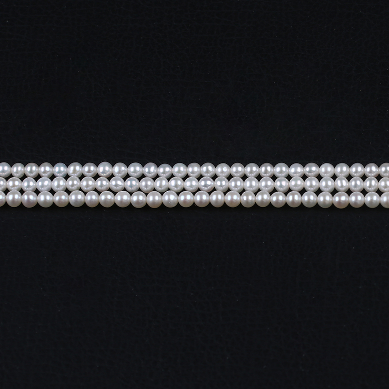 3-3.5mm Small Size Perfect Round Pearl Strand for Choker Necklace