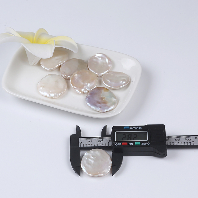 Rare Large Size No Hole Coin Pearl Loose Bead for Jewerly