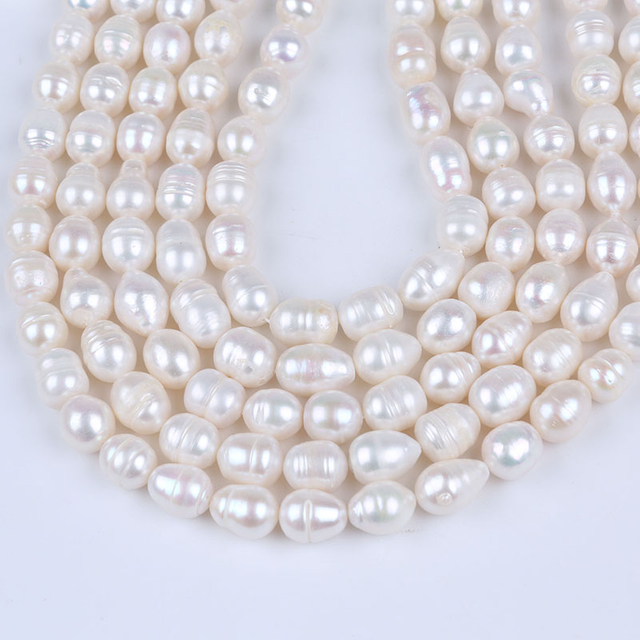 11-12mm Big Size Natural White Rice Pearl for DIY