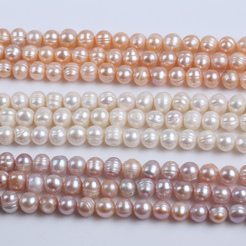 Wholesale 10-11mm Big Size Freshwater Potato Pearl Strand for Necklace