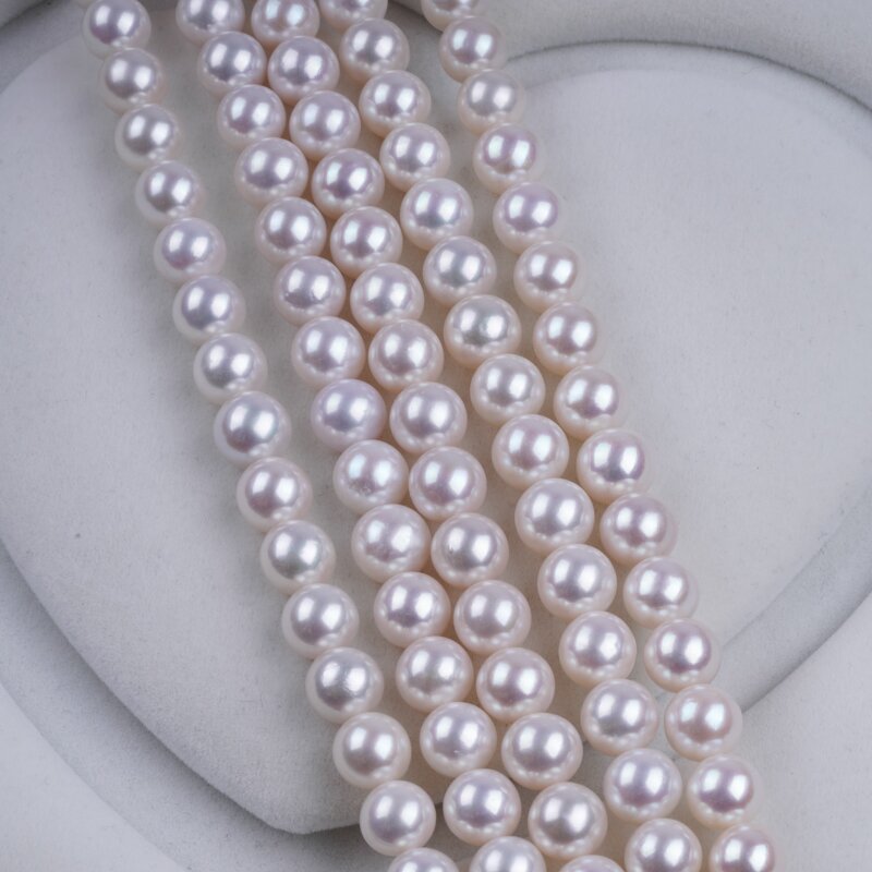 AAA 10-11mm High Luster Top Quality Perfect Round Pearls Natural Freshwater Pearl White Pearls 10 mm