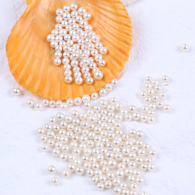 Factory Wholesale Cheap Small Size Near Round Pearl for DIY