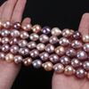 10-14mm Natural Purple Color Edison Pearl Strand for Necklace