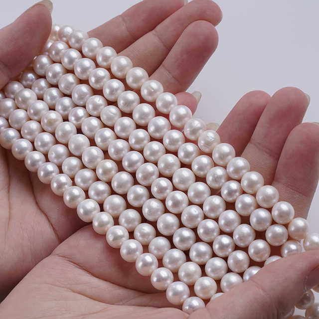 8-9mm Hot Selling Freshwater Round Pearl For Classic Necklace