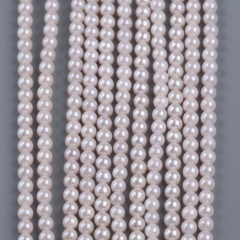 5.5-6mm Pinkish White Color Akoya Pearl Strand Factory Price