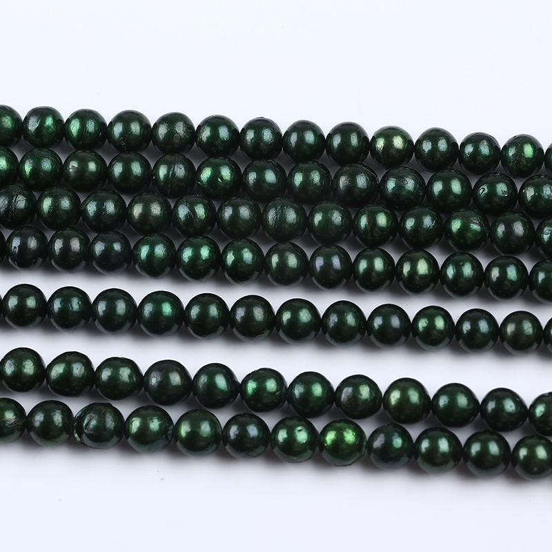 9-11mm Green Color Edison Freshwater Pearls for Necklace