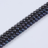 Classic Black Color 8-9mm Round Pearl Strand for Necklace Making