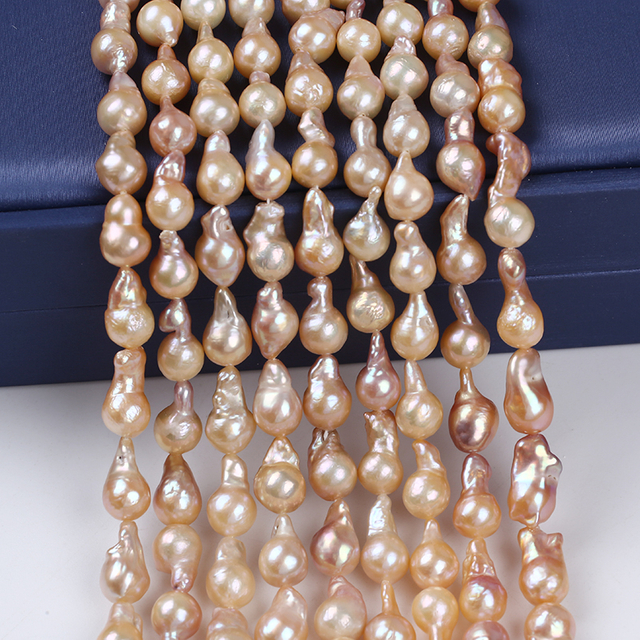 7-8mm Natural Pink Color Edison Pearl for Small Baroque Necklace