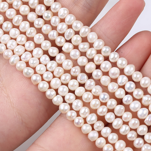 4-5mm Genuine Natural Potato Pearl for Handcraft DIY 