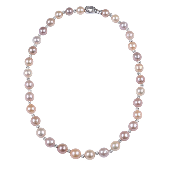 Edison Pearl with CZ Clasp for Fashion Necklace