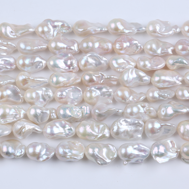 Hot Selling Irregular Baroque Pearl Strand For Necklace