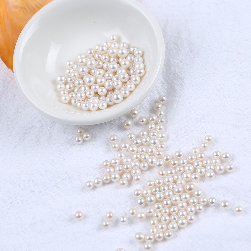 Factory Wholesale Cheap Small Size Near Round Pearl for DIY