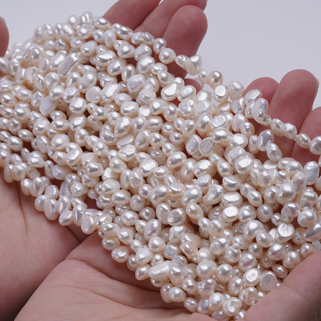 5-6mm Top Drilled Baroque Pearl for Choker