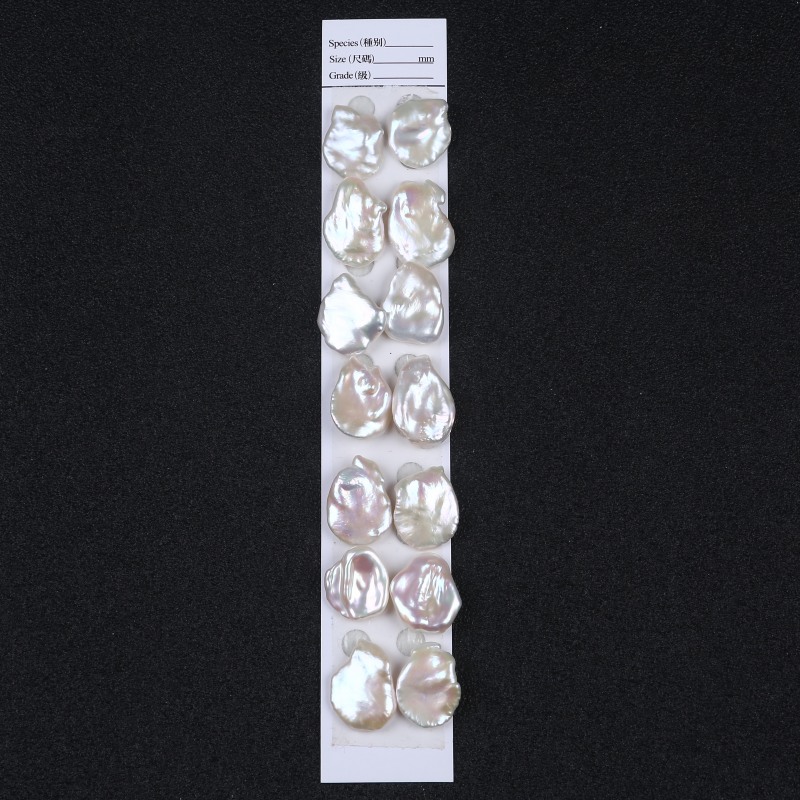 7*18mm Big Size Nice Baroque Pearl Pair for Earrings Making