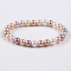 Good Luster High Quality Multi Color Round Pearl Bracelet for Women