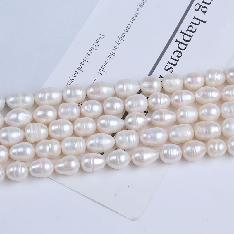 11-12mm Big Size Natural White Rice Pearl for DIY