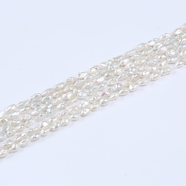 6-7mm Genuine Cultured Freshwater Keshi Pearl for Jewelry Making