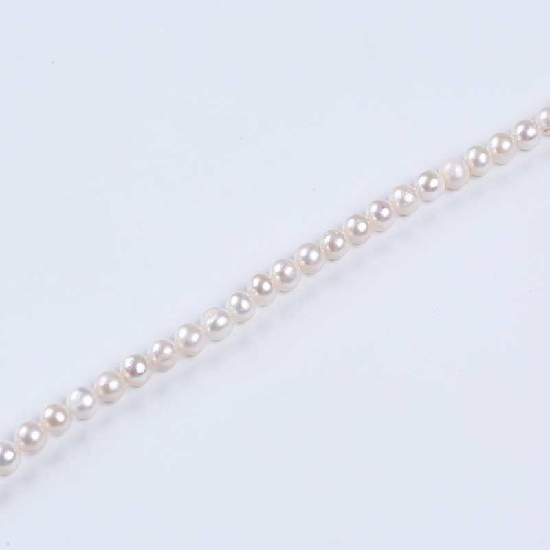 7-8mm High Quality White Potato Pearl for Necklace