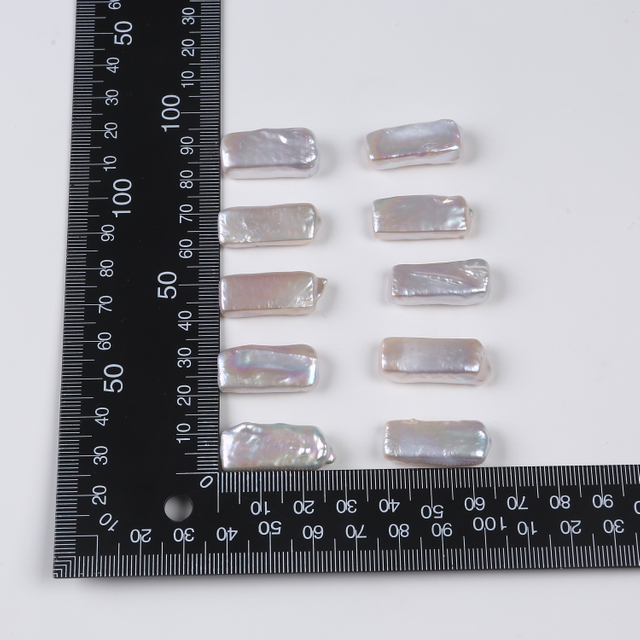 Natural Cultured Rectangle Shape Irregular Pearl for Handcraft DIY
