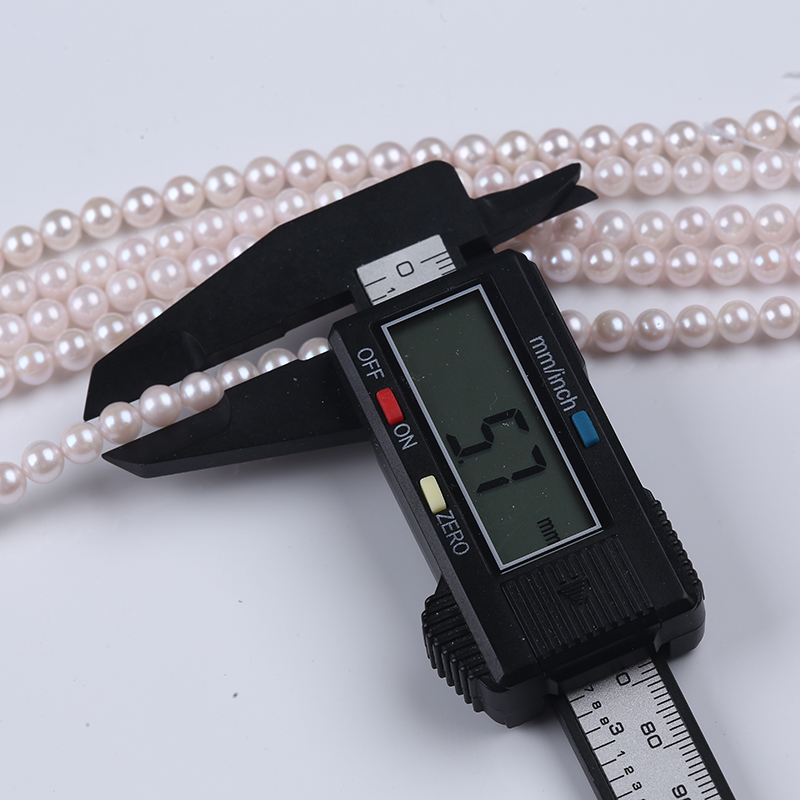 5.5-6mm Pinkish White Color Akoya Pearl Strand Factory Price