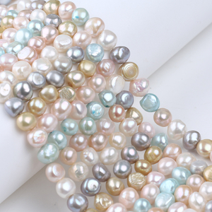 8-9mm Candy Colors Freshwater Baroque Pearl for DIY