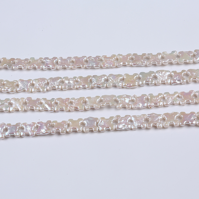 Special Shape Letter H Irregular Pearl Strand For DIY Jewelry Making