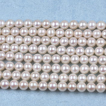 6-7mm Hot Selling Freshwater Round Pearl For Classic Necklace