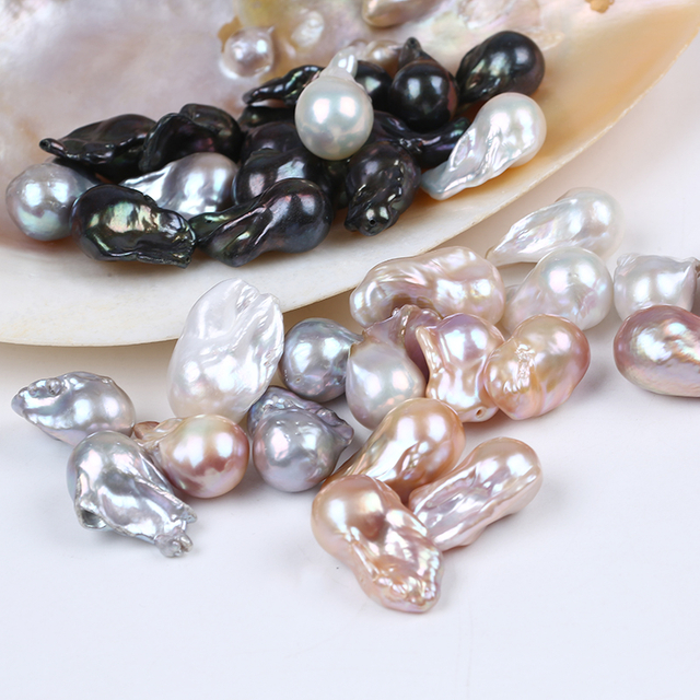 16-19mm Multi Color Big Size Baroque Pearl for Drop Earrings Making