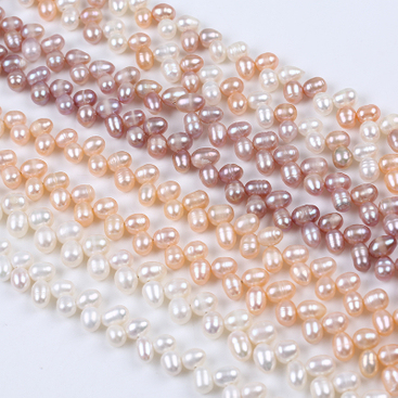 5-6mm Special Drilled Multi Color Rice Pearl for Choker