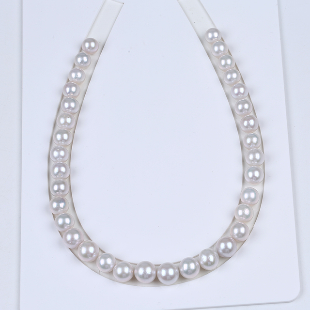 10-13mm Graduated White Edison Pearl for Chunky Necklace