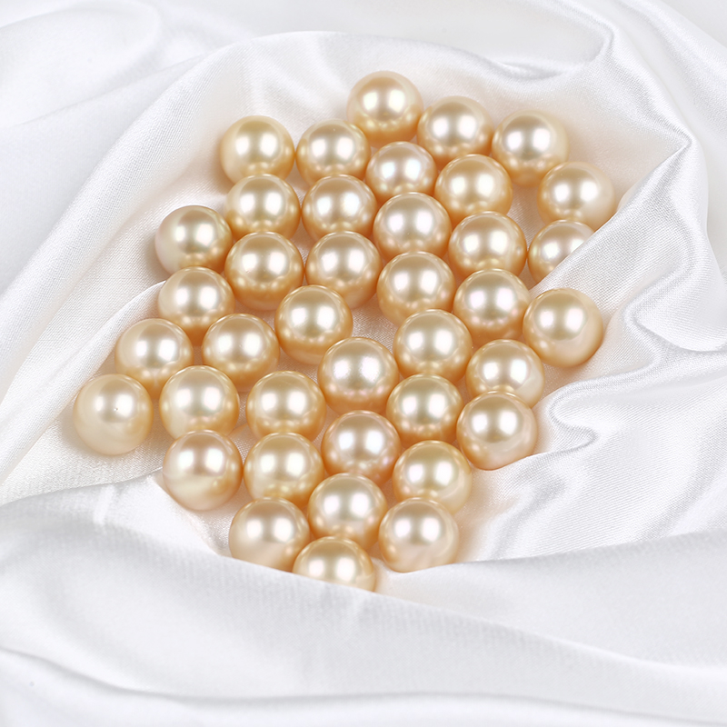 Natural Glod Color South Sea Pearl Loose Bead for Jewelry Making