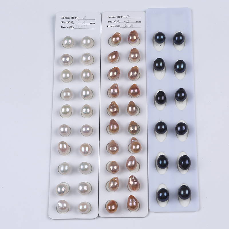 Many Colors Edison Pearl with Tail Make A Pair for Earring Making