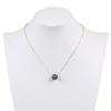 Elegance Manual Carving Tahiti Pearl Pendant with Chain Necklace