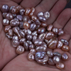 7-9mm 4A grade wholesale purple freshwater keshi baroque natural pearl beads for jewelry making