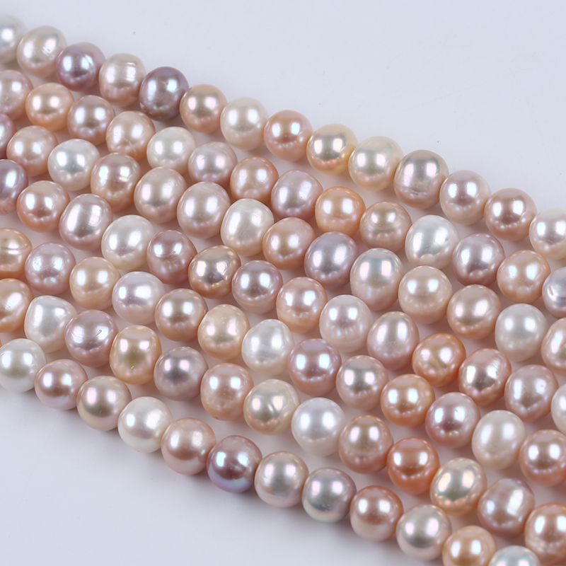 multi color pearl necklace