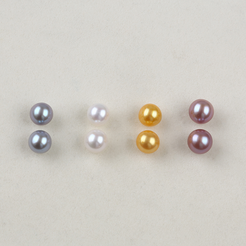 8-8.5mm Round Pearl Wholesale Price Earing Women Manufacturers